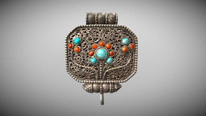 Tibetan Charm Box 3D Model