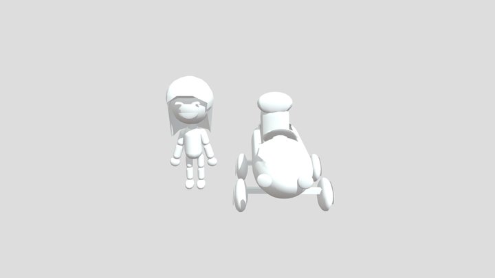 Nintendo Me And Car 3D Model