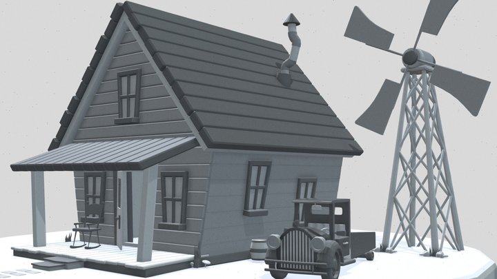 Coragem o Cão Covarde | Courage the Cowardly Dog 3D Model