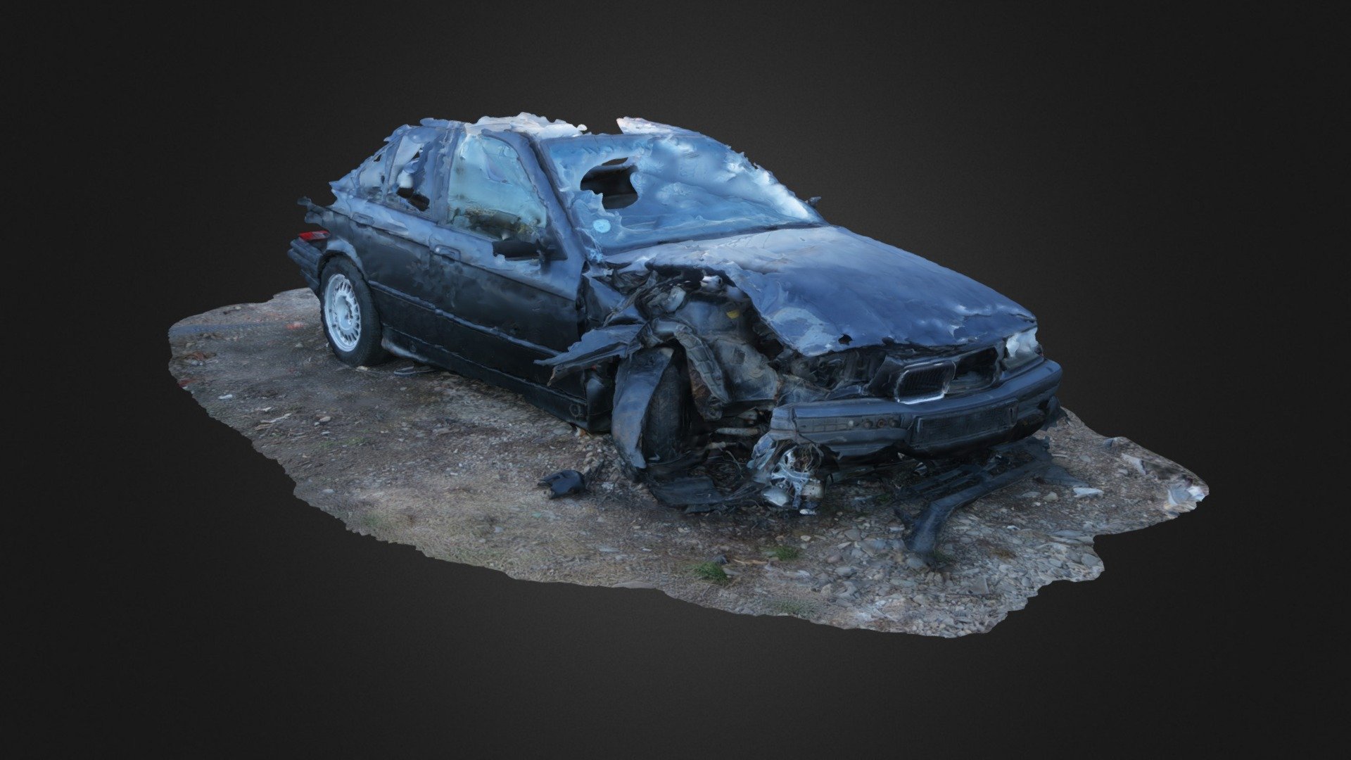 Crash Car 3d Wallpaper