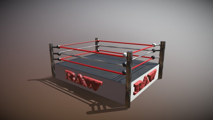 Wrestling ring 3D Model