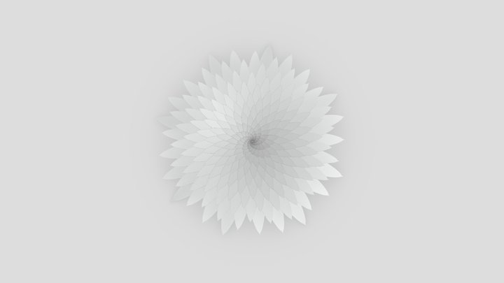 Phyllotaxis_ Succulent_ Rig.optical_ilusion 3D Model