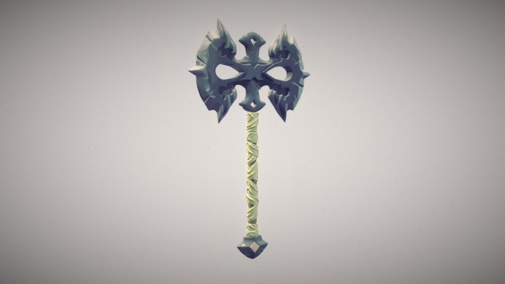 Battle Axe 3D Model