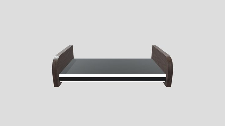 Wall Shelf Low Poly Futuristic 3D Model