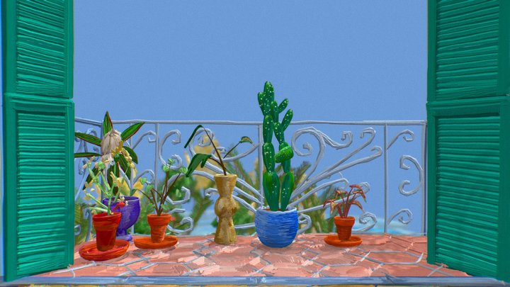 Matisse's Studio in Nice - Damian Elwes 3D Model