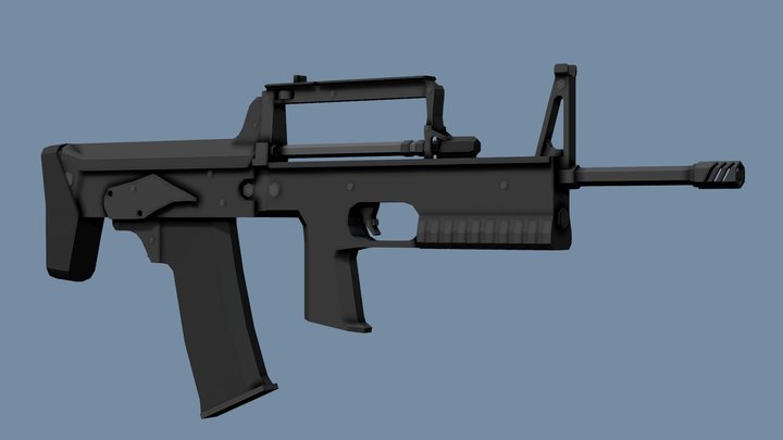 Low-Poly A-91 – Kostenloses 3D-Modell STL
