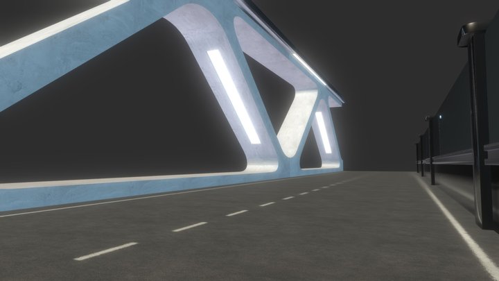 Modern / Future Street 3D Model