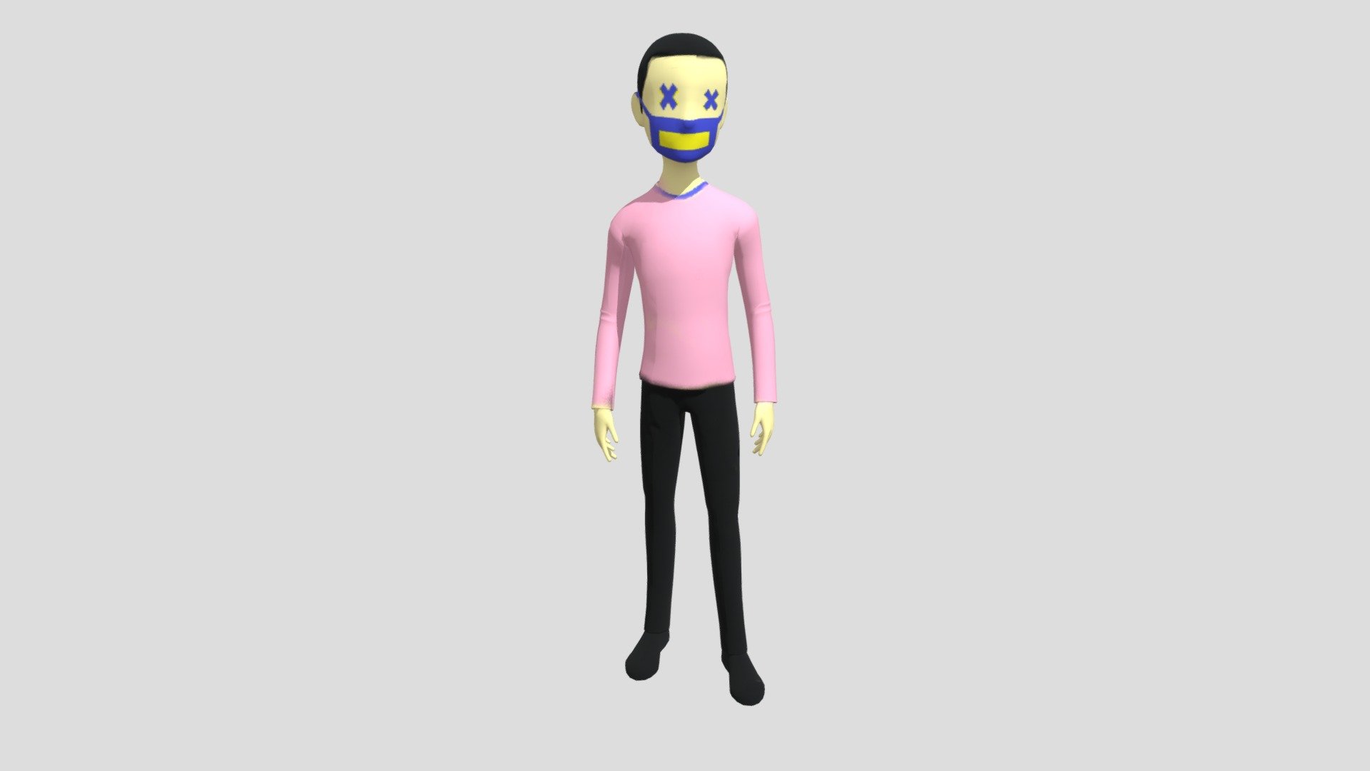 Man with mask