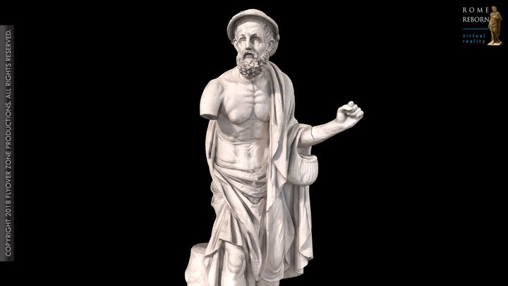 3D rendering of Old Fisherman