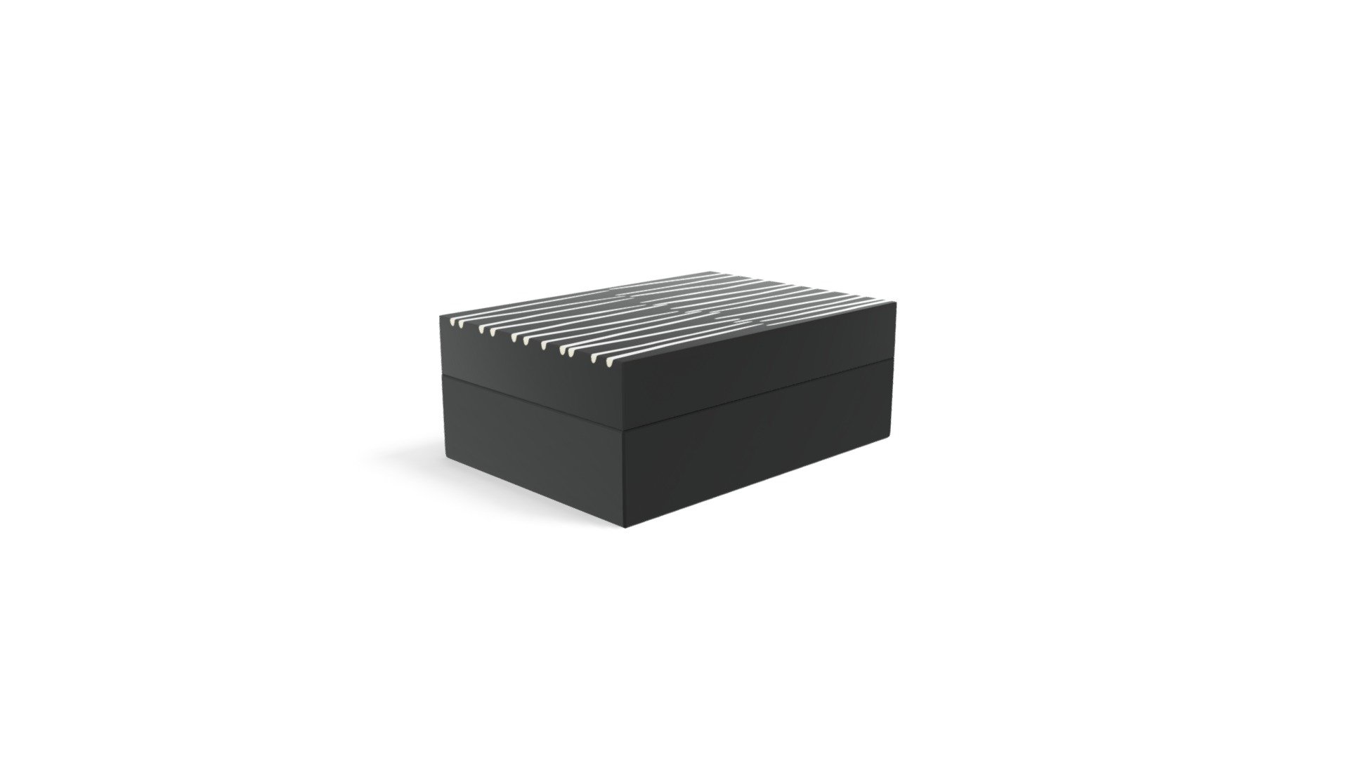 Hama Stripe Pattern Box, Black and White