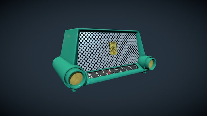 Vintage Radio 3D Model