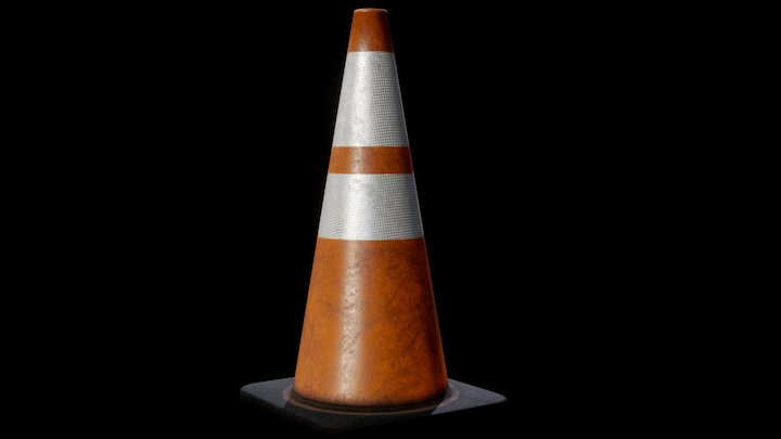 Construction Cone 3D Model
