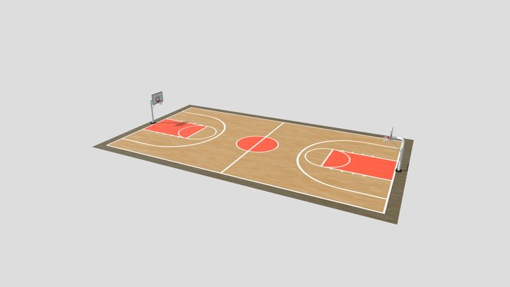 Basketball Court 3D Model