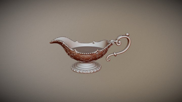 GA Free_031_Ornate Baroque Gravy Boat