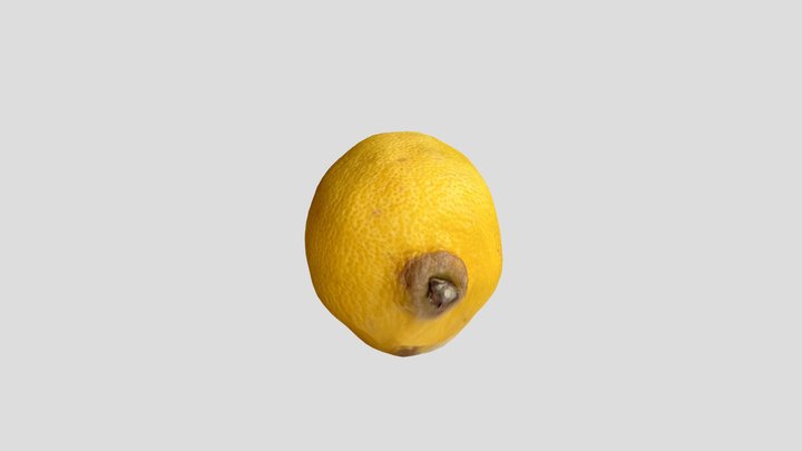 Yellow Lemon 3D Model