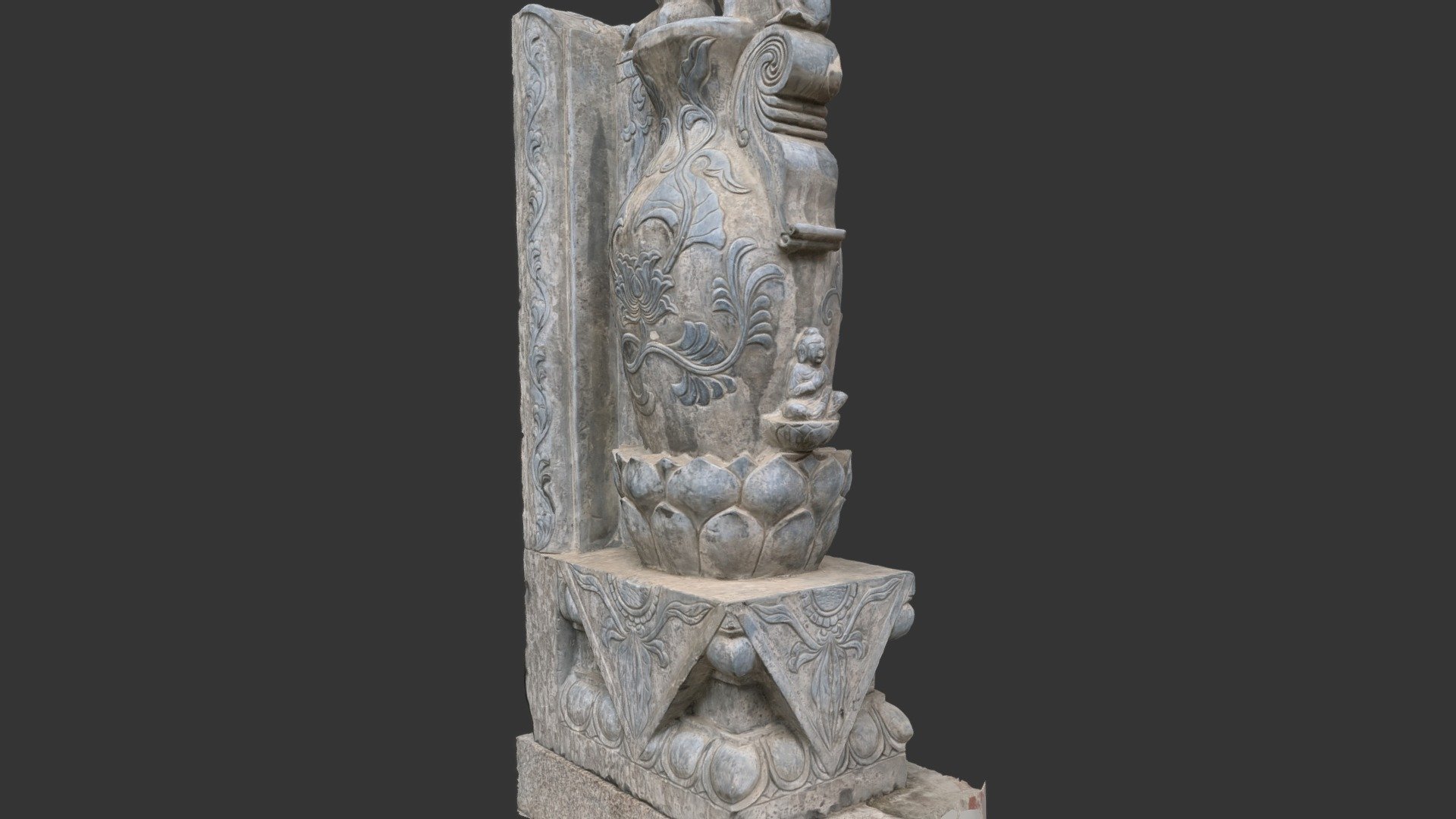 Stone Sculpture Vase 01