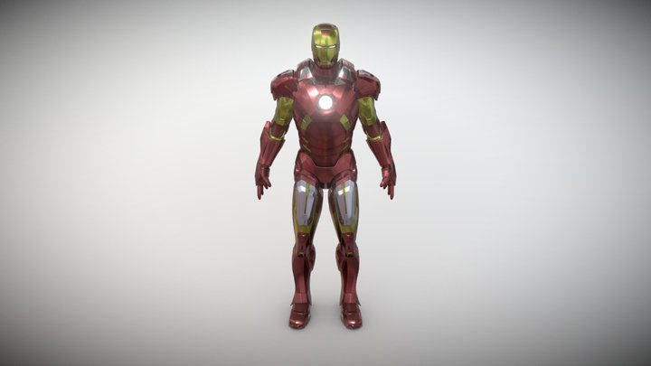 Iron Man Mark-7(Subsurf) 3D Model