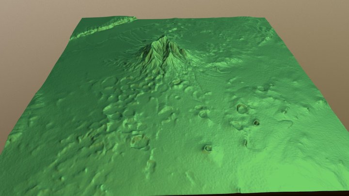Mount Hanang 3D Model
