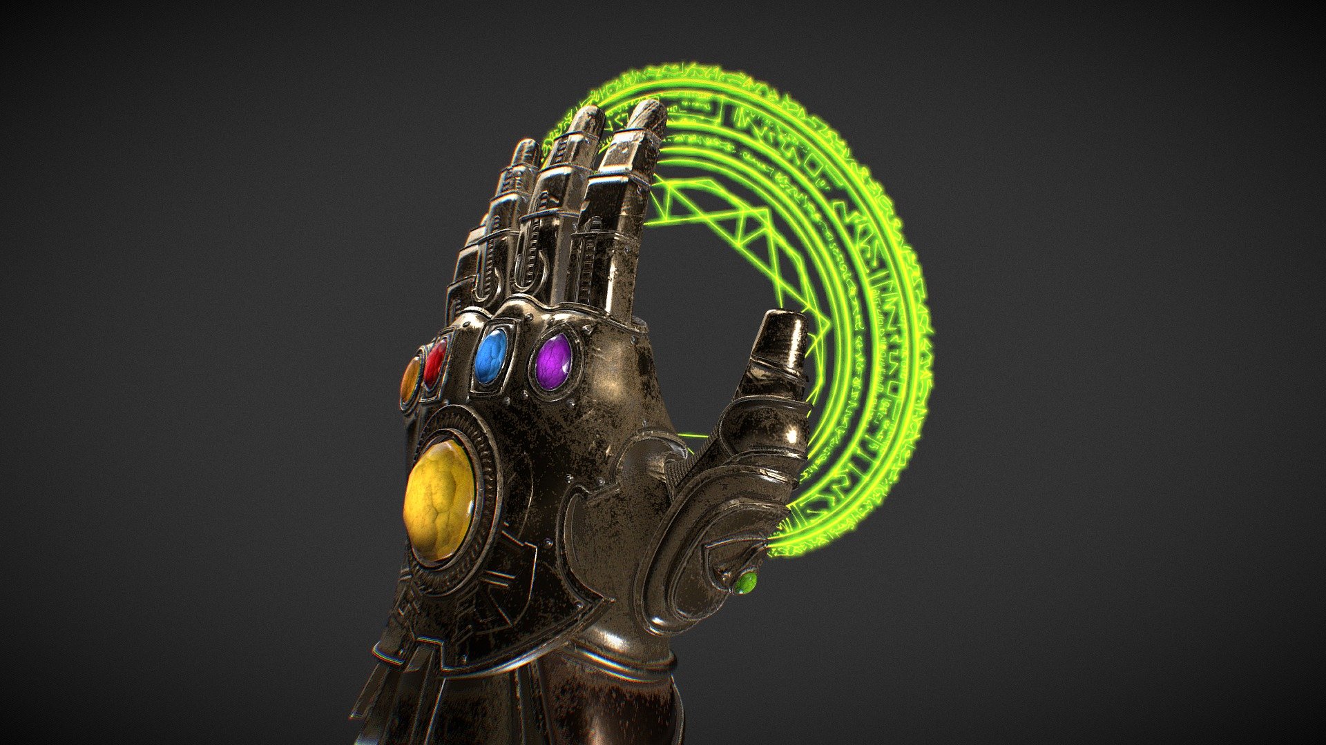 Guanto dell'Infinito di Thanos Modello 3D