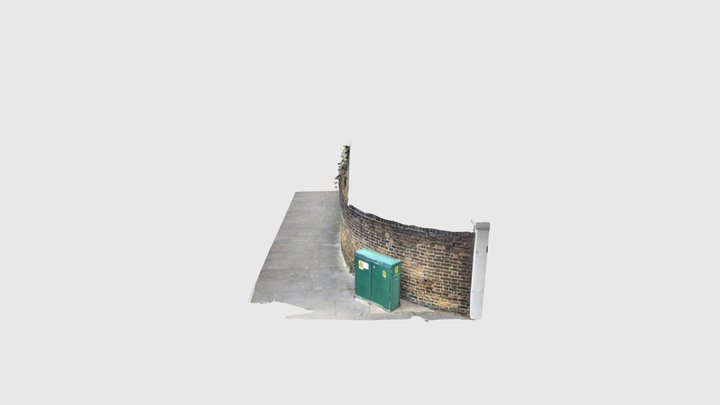 Brick Wall corner 3D Model