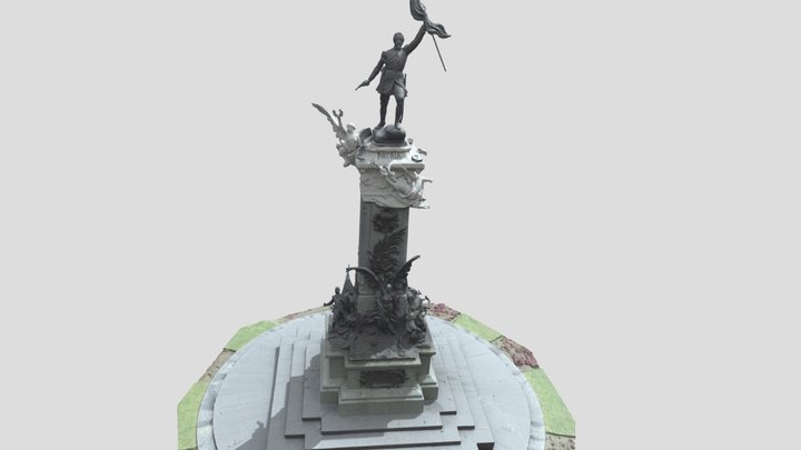Plaza Bolognesi en 3D. Lima - Perú 3D Model