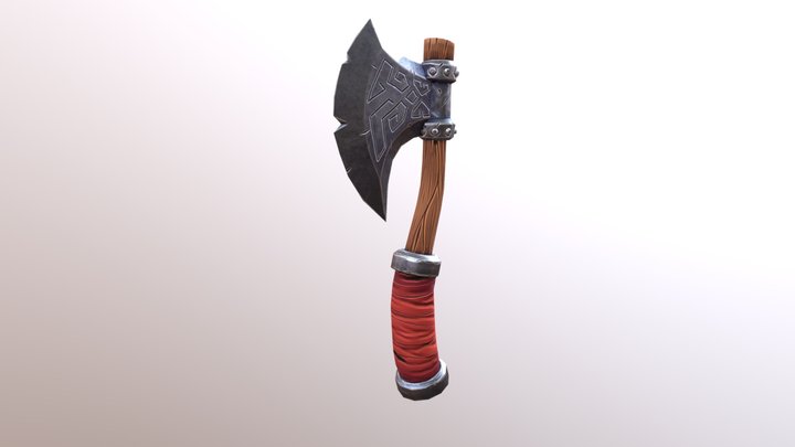 Battle Axe 3D Model