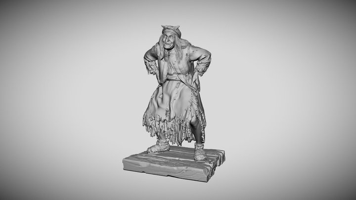 Baba Yaga 3D Model