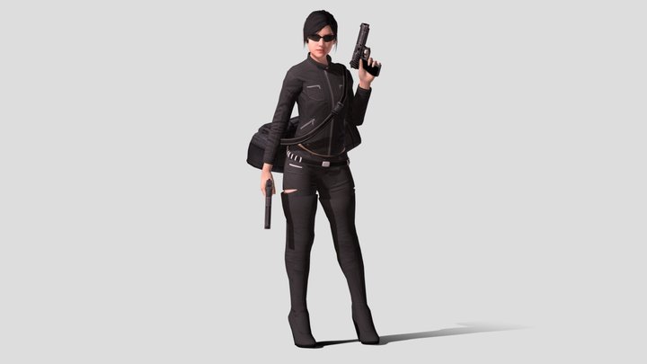 Assistant - Leather Heist Outfit 3D Model