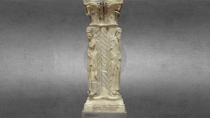 Statue-colonne : pilier fasciculé 3D Model