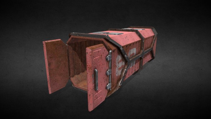 Sci Fi Container 3D Model