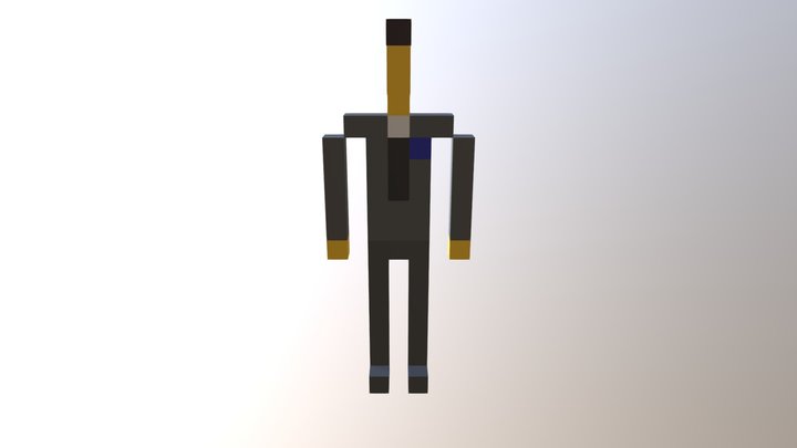 Connor Voxel 3D Model