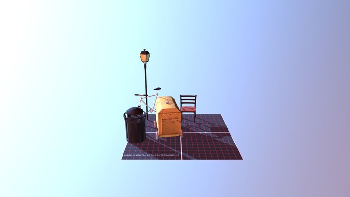 5 Props Sketchfab 3D Model