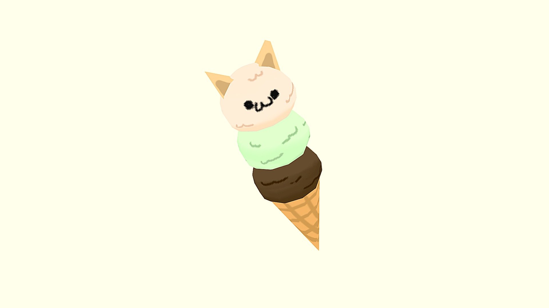 3D file Ice Cream Cat Container 🧊・3D printer design to download