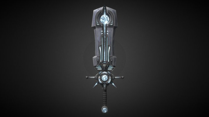 Sci-Fi Power Sword 3D Model
