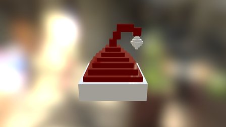 Voxel Santa Hat 3D Model