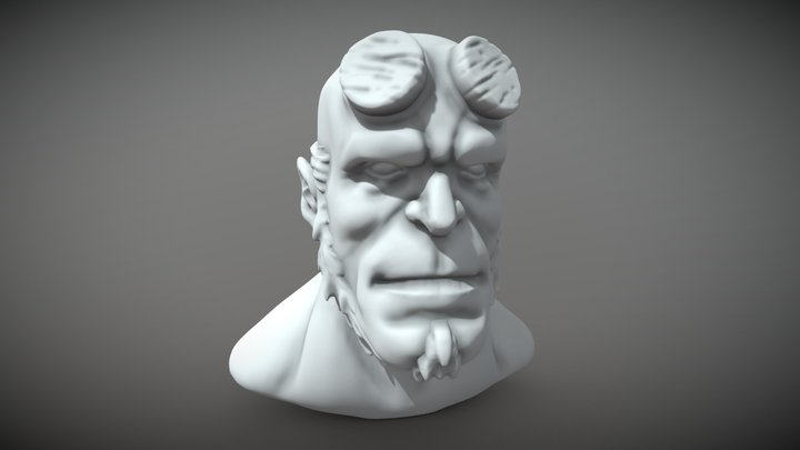 Hellboy Sketch 3D Model
