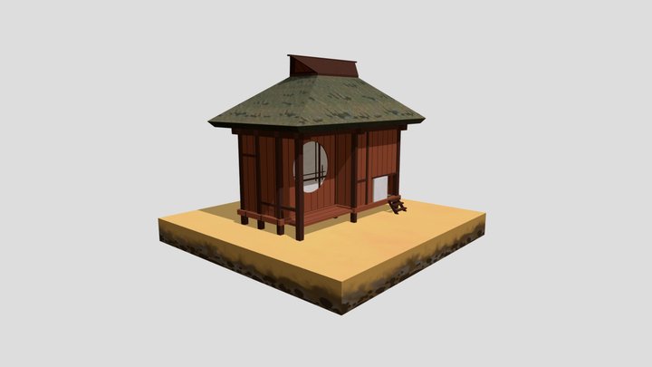 Tiny Japanese Cabin 3D Model