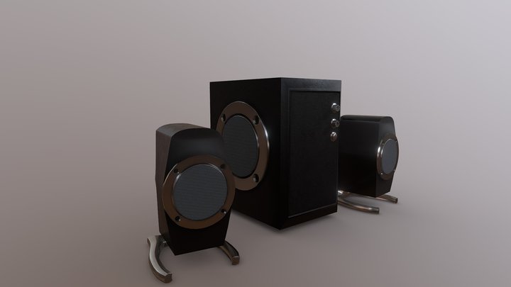 Caixas De Som 3D Model