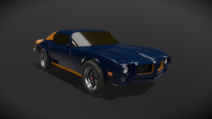 Pontiac "Thunderbolt" Firebird Baked 3D Model