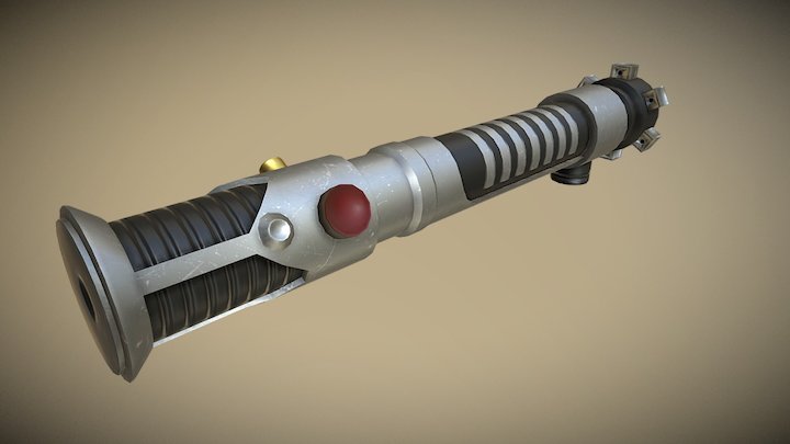 Obi-Wan Kenobi's Lightsaber from TPM for KOTOR 3D Model