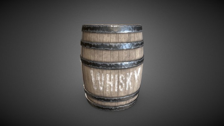 Old barrel 3D Model