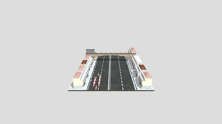 City Street 3D Model