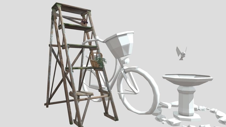 Grandma's House - Model 2 More detailed props 3D Model