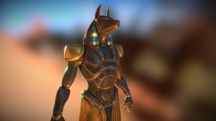 Anubis Statue 3D Model