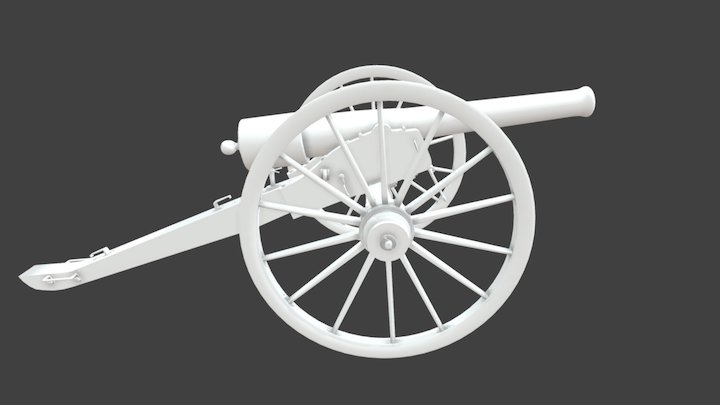 Model 1861 Parrot Gun 3D Model