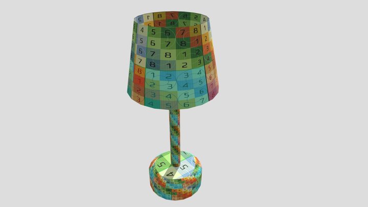 UV Map Lamp 3D Model