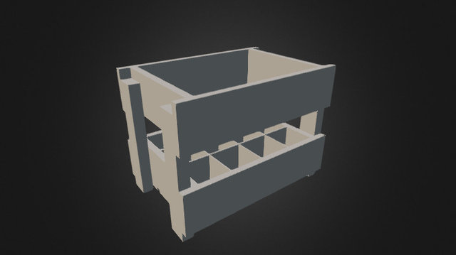 Beer Crate V1-1 3D Model