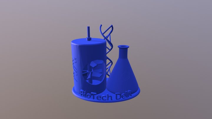 Bio Tech Delft Trophee Print 3 3D Model