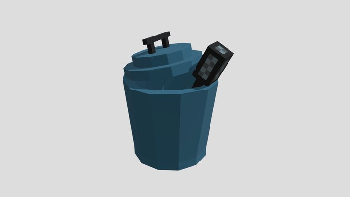 Trashcan For My Podcast 3D Model