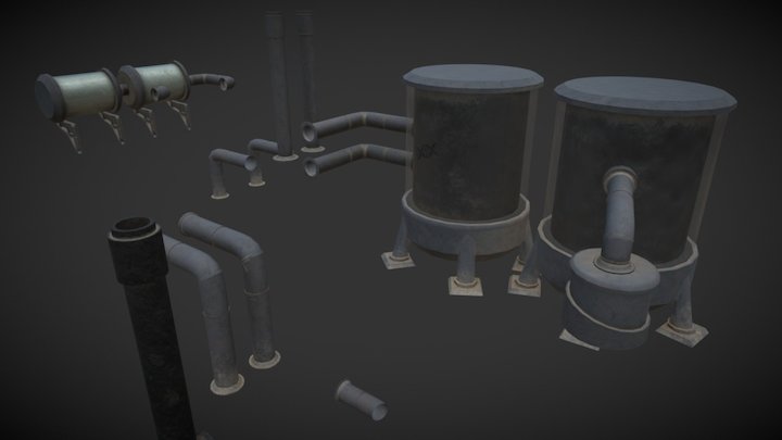 Tanks Skefab 3D Model